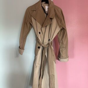 Two-Tone Trench Coat